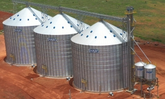 Silo de fundo plano